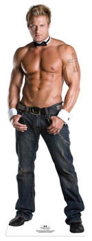 Billy wearing Bow Tie and Shirt Cuffs - Chippendales Lifesize Cardboard Cutout / Standee Billy wearing Bow Tie and Shirt Cuffs - Chippendales Lifesize Cardboard Cutout / Standee