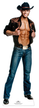 Jaymes Vaughn Cowboy Outfit - Chippendales Lifesize Cardboard Cutout / Standee Jaymes Vaughn Cowboy Outfit - Chippendales Lifesize Cardboard Cutout / Standee