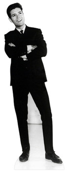 Cliff Richard Black and White 1950s Lifesize Cardboard Cutout / Standee Cliff Richard Black and White 1950s Lifesize Cardboard Cutout / Standee