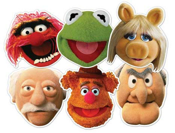 The Muppets Face Mask Set of 6 The Muppets Face Mask Set of 6