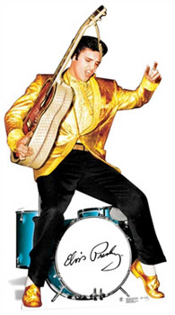 Elvis Gold Jacket and Drums cutout Elvis Gold Jacket and Drums cutout