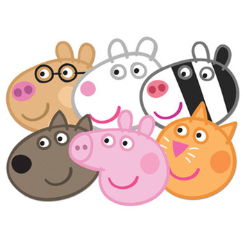 Peppa Pig Face Mask Set of 6 Peppa Pig Face Mask Set of 6