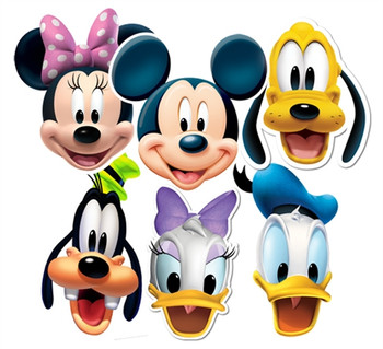 Mickey Mouse and Friends Face Masks Set of 6 Mickey Mouse and Friends Face Masks Set of 6