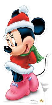 Minnie Mouse Mrs Claus Lifesize Cardboard Cutout / Standee Minnie Mouse Mrs Claus Lifesize Cardboard Cutout / Standee