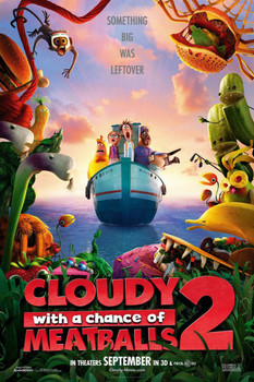 Cloudy With A Chance Of Meatballs 2 Movie Poster Cloudy With A Chance Of Meatballs 2 Movie Poster