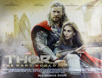 Thor The Dark World Movie Poster - Destruction of London Style Thor The Dark World Movie Poster - Destruction of London Style
