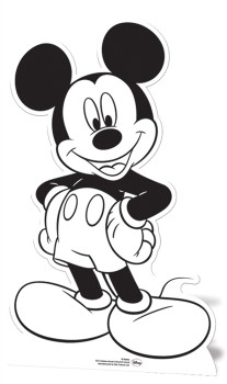 Mickey Mouse Colour and Keep Cardboard Cutout Mickey Mouse Colour and Keep Cardboard Cutout