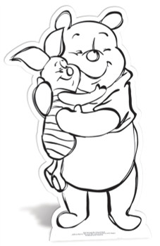 Winnie The Pooh Colour and Keep Cardboard Cutout Winnie The Pooh Colour and Keep Cardboard Cutout