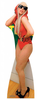 Lady Gaga wearing Red Dress Lifesize Cardboard Cutout Lady Gaga wearing Red Dress Lifesize Cardboard Cutout