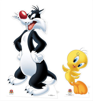 Sylvester The Cat and Tweety Cardboard Cutout Double Pack Sylvester The Cat and Tweety Cardboard Cutout Double Pack