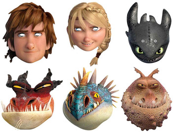 How To Train Your Dragon 2 - Variety Party Face Mask Set of 6 How To Train Your Dragon 2 - Variety Party Face Mask Set of 6
