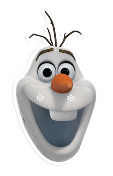Olaf from Frozen Card Face Mask Olaf from Frozen Card Face Mask