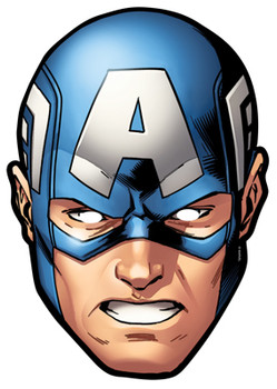 Captain America Card Party Face Mask Captain America Card Party Face Mask