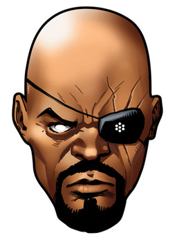 Nick Fury Card Party Face Mask Nick Fury Card Party Face Mask