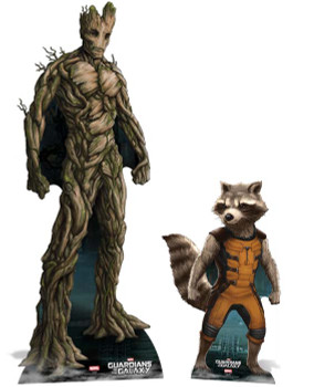 Groot and Rocket Raccoon Guardians Of The Galaxy Lifesize Cardboard Cutout Set Of 2 Groot and Rocket Raccoon Guardians Of The Galaxy Lifesize Cardboard Cutout Set Of 2