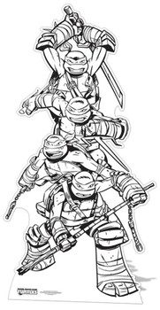 Teenage Mutant Ninja Turtles Colour and Keep Cardboard Cutout Teenage Mutant Ninja Turtles Colour and Keep Cardboard Cutout