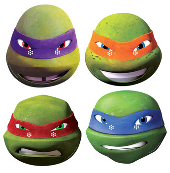 Teenage Mutant Ninja Turtles Variety 4 Pack 2014 Card Masks Teenage Mutant Ninja Turtles Variety 4 Pack 2014 Card Masks