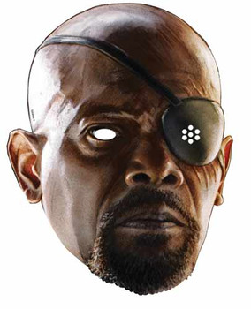 Nick Fury Avengers Age of Ultron Single Card Mask Nick Fury Avengers Age of Ultron Single Card Mask