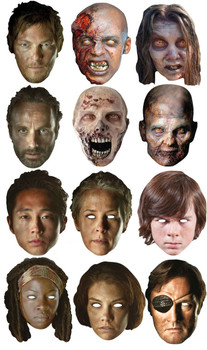The Walking Dead Ultimate Face Mask Pack of 12 The Walking Dead Ultimate Face Mask Pack of 12