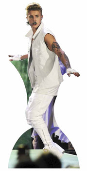 Justin Bieber with Tattoos Lifesize Cardboard Cutout / Standee Justin Bieber with Tattoos Lifesize Cardboard Cutout / Standee