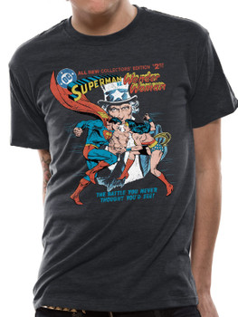 Superman Vs Wonder Woman Justice League Official Unisex T-Shirt Superman Vs Wonder Woman Justice League Official Unisex T-Shirt
