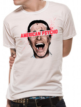 American Psycho Christian Bale with Bloody Face Official Unisex T-Shirt American Psycho Christian Bale with Bloody Face Official Unisex T-Shirt