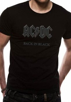 AC/DC Back In Black Official Unisex T-Shirt AC/DC Back In Black Official Unisex T-Shirt