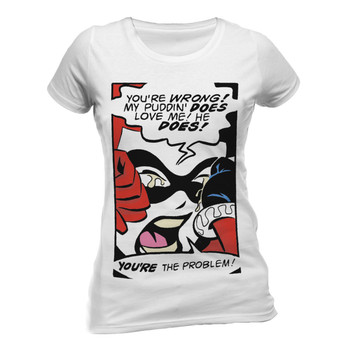 Harley Quinn You're The Problem DC Comics Women's Official T-Shirt Harley Quinn You're The Problem DC Comics Women's Official T-Shirt