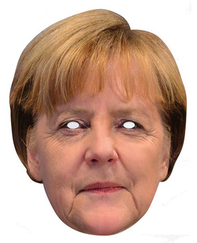 Angela Merkel German Chancellor Card Party Face Mask Angela Merkel German Chancellor Card Party Face Mask