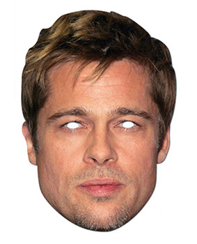 Brad Pitt Celebrity Card Party Face Mask Brad Pitt Celebrity Card Party Face Mask