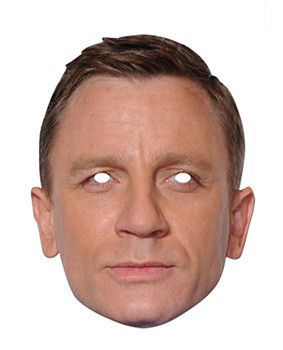 Daniel Craig Celebrity James Bond Card Party Face Mask Daniel Craig Celebrity James Bond Card Party Face Mask