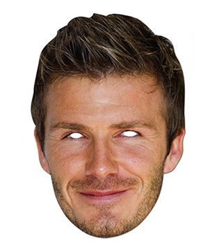 David Beckham Celebrity Card Party Face Mask David Beckham Celebrity Card Party Face Mask
