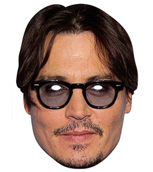 Jonny Depp Celebrity Card Party Face Mask Jonny Depp Celebrity Card Party Face Mask