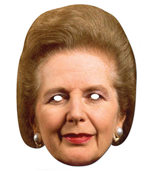 Margaret Thatcher The Iron Lady Card Party Face Mask Margaret Thatcher The Iron Lady Card Party Face Mask