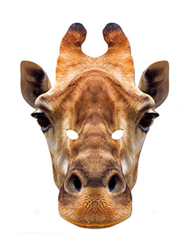 Giraffe Animal Card Party Face Mask Giraffe Animal Card Party Face Mask