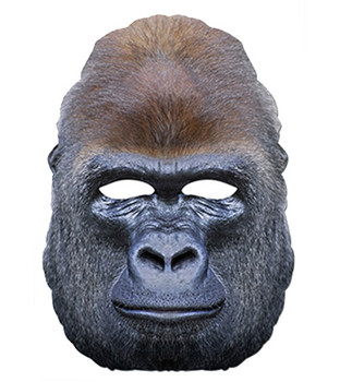 Gorilla Ape Animal Card Party Face Mask Gorilla Ape Animal Card Party Face Mask