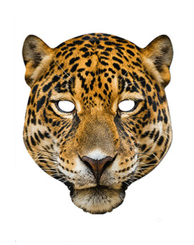 Leopard Animal Card Party Face Mask Leopard Animal Card Party Face Mask