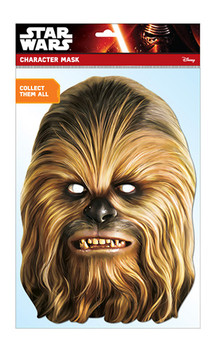 Chewbacca Official Star Wars Card Party Face Mask Chewbacca Official Star Wars Card Party Face Mask
