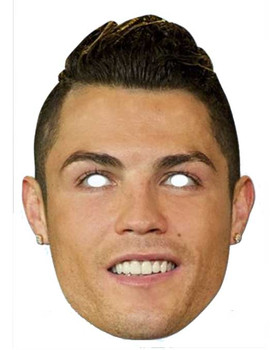 Cristiano Ronaldo Footballer Card Party Face Mask Cristiano Ronaldo Footballer Card Party Face Mask