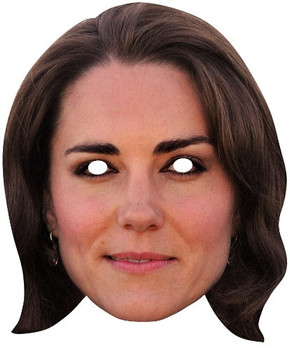 Catherine Duchess of Cambridge Card Face Mask Catherine Duchess of Cambridge Card Face Mask