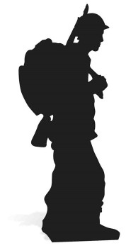 World War Wartime Soldier Silhouette Lifesize Cardboard Cutout World War Wartime Soldier Silhouette Lifesize Cardboard Cutout