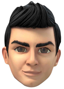 Virgil Tracy Thunderbirds Are Go Single Card Mask Virgil Tracy Thunderbirds Are Go Single Card Mask