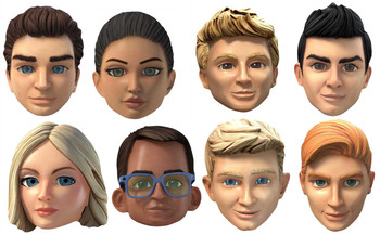 Thunderbirds Are Go Variety 8 Pack Card Party Face Masks Thunderbirds Are Go Variety 8 Pack Card Party Face Masks