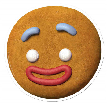 Gingy The Gingerbread Man from Shrek Single Card Mask Gingy The Gingerbread Man from Shrek Single Card Mask