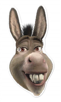 Donkey from Shrek Single Card Mask Donkey from Shrek Single Card Mask
