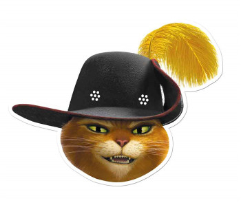 Puss in Boots from Shrek Single Card Mask Puss in Boots from Shrek Single Card Mask