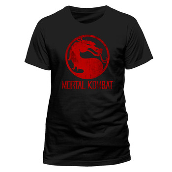 Mortal Kombat Dragon Distressed Logo Official Unisex T-Shirt Mortal Kombat Dragon Distressed Logo Official Unisex T-Shirt