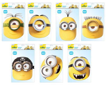 Minions Variety Card Mask 7 Pack Minions Variety Card Mask 7 Pack