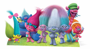Dreamworks Trolls Group Panoramic Cardboard Cutout Dreamworks Trolls Group Panoramic Cardboard Cutout
