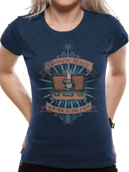 Fantastic Beasts Magic Wand Ladies T-Shirt Fantastic Beasts Magic Wand Ladies T-Shirt